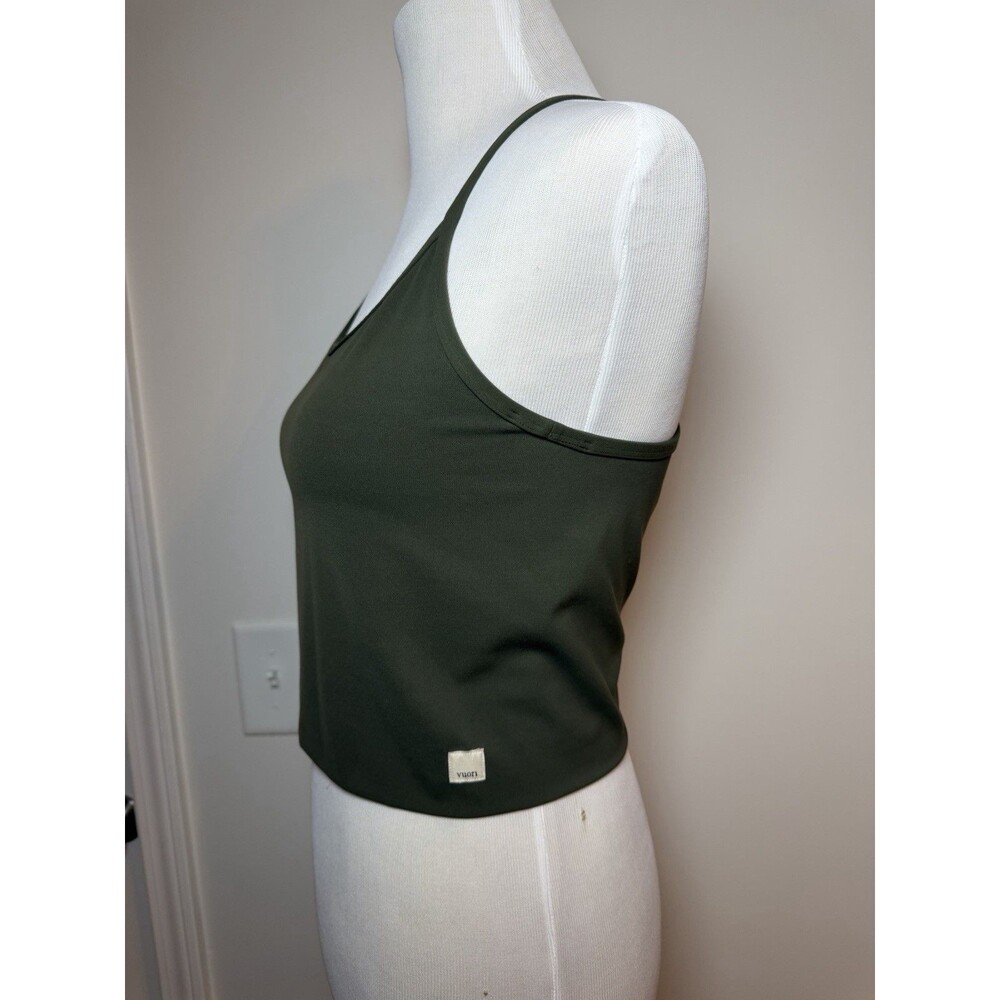 Vuori Crop Tank Top Green Women’s Large Workout Performance - Picture 2 of 8